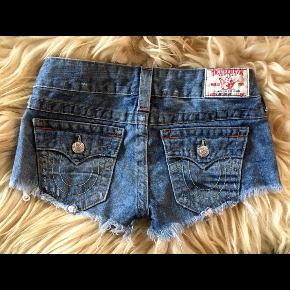 True Religion Joey Cutoff Shorts